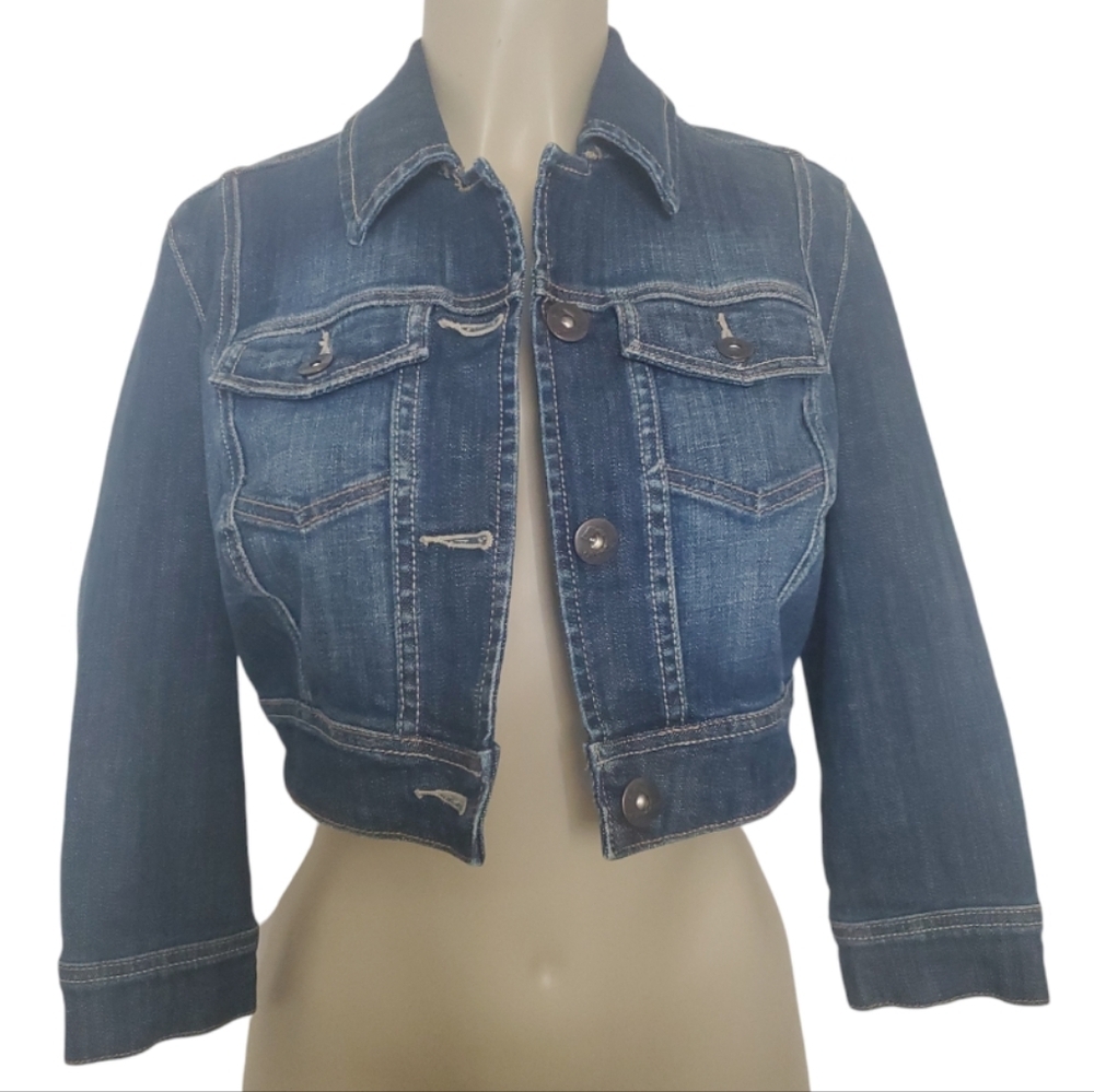 Jordache Denim Crop Jacket Sz. Small